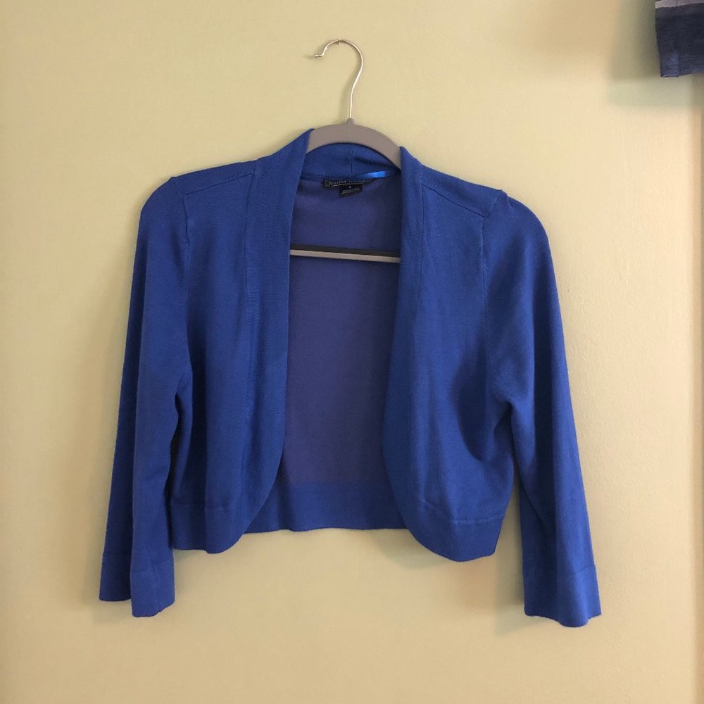 Jessica Howard Bright Blue Bolero Cardigan